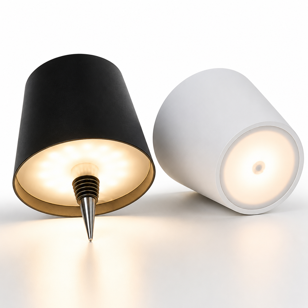Touch-Control LED Ambient Bottle Lamp – Rechargeable Mood Light
