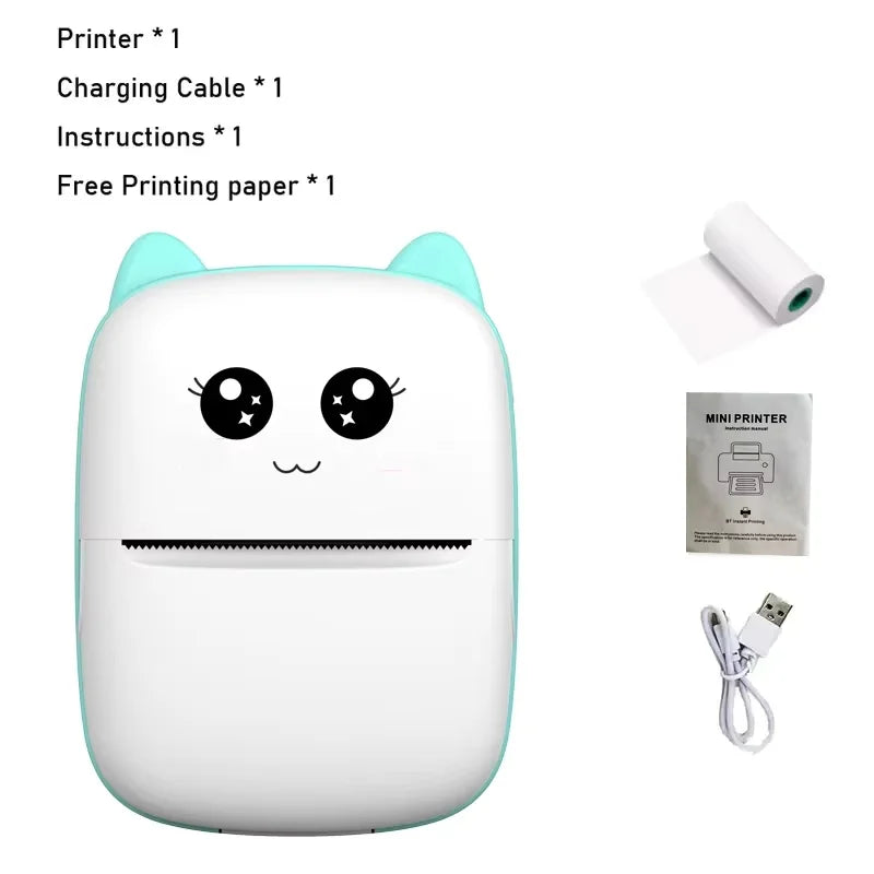 Mini Pocket Thermal Printer – Bluetooth Photo & Label Printer