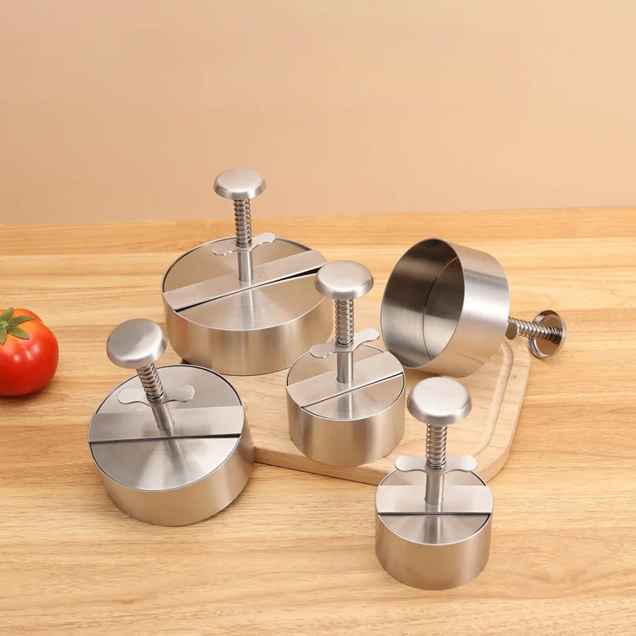 Premium Stainless Steel Burger Press – Adjustable Patty Maker