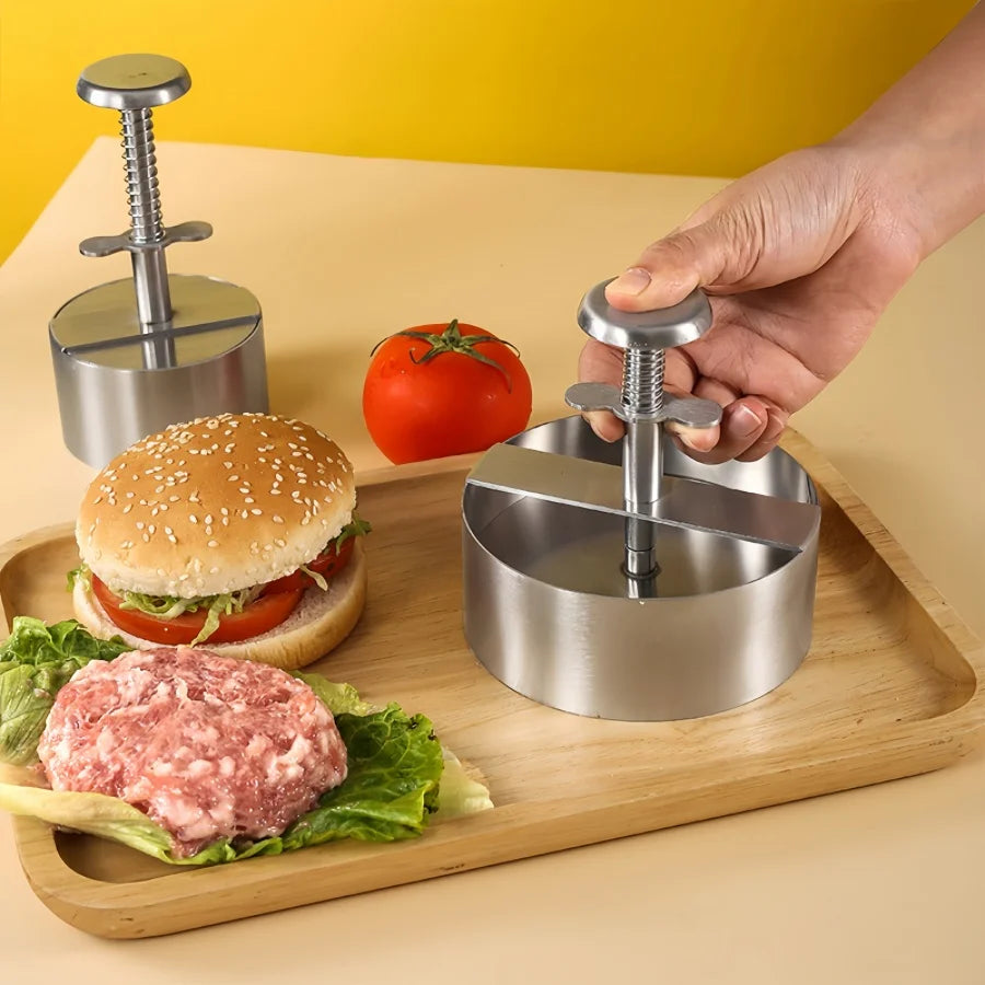 Premium Stainless Steel Burger Press – Adjustable Patty Maker