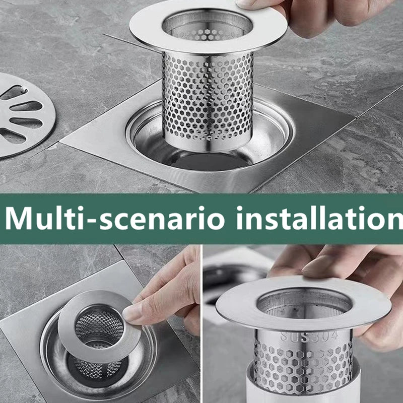 Stainless Steel Sink & Shower Hair Catcher Strainer