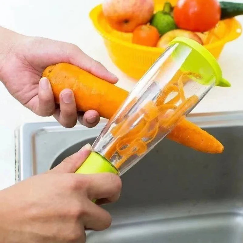 Multifunctional Peel & Storage Kitchen Peeler