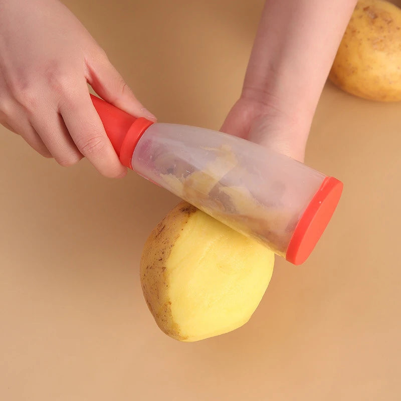 Multifunctional Peel & Storage Kitchen Peeler
