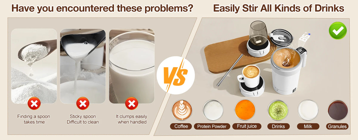 Automatic Self-Stirring Rechargeable Mug