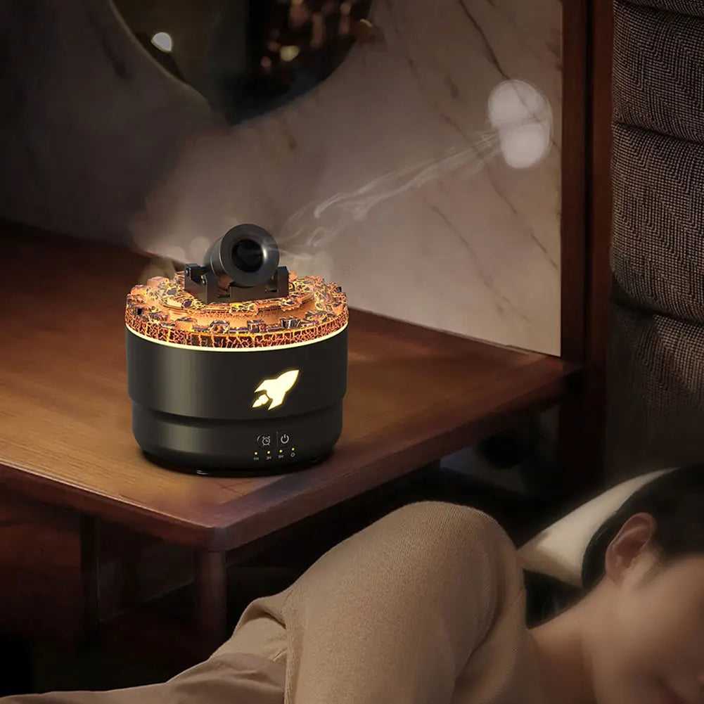Volcanic Light Cannon Humidifier & Aroma Diffuser