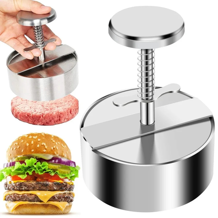 Premium Stainless Steel Burger Press – Adjustable Patty Maker