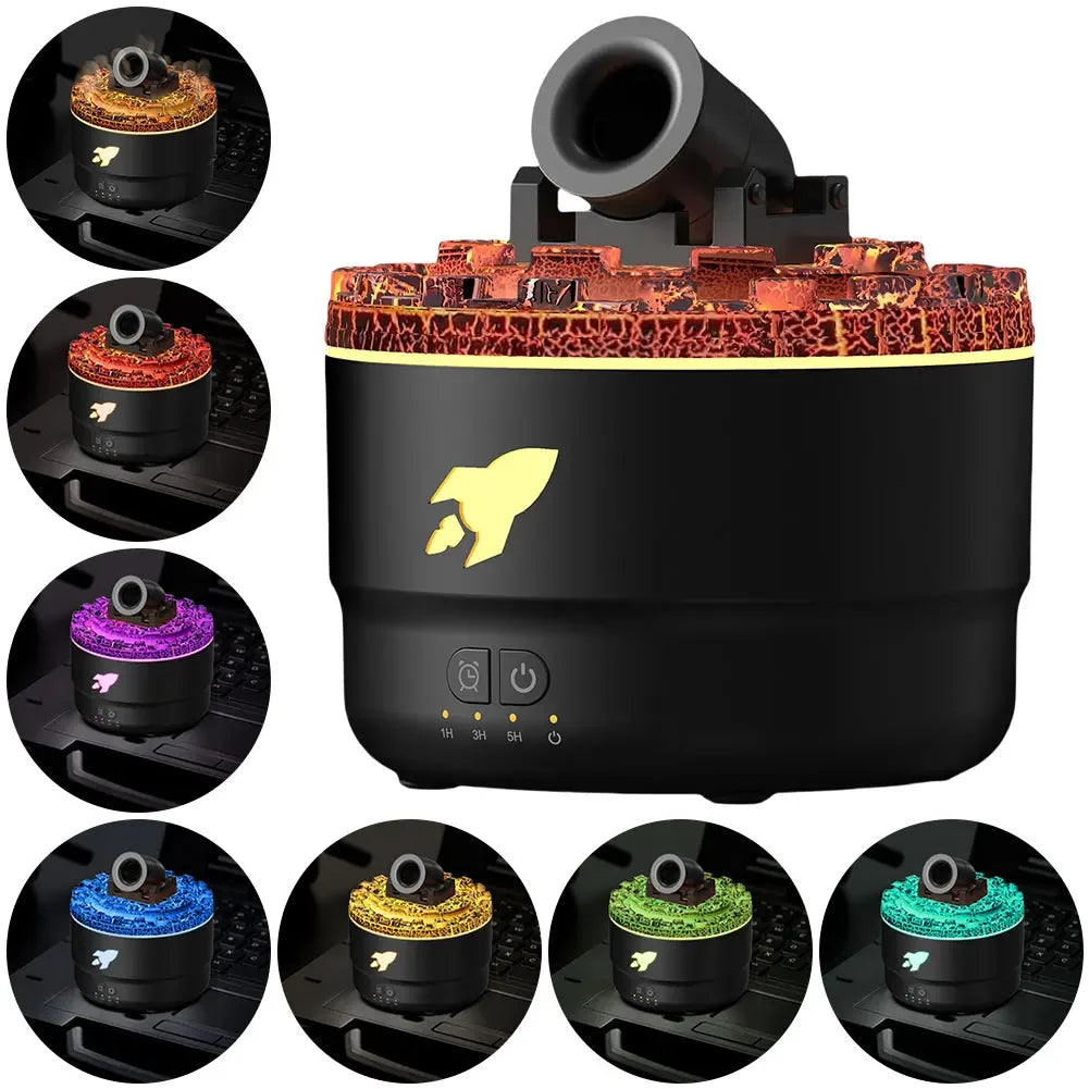 Volcanic Light Cannon Humidifier & Aroma Diffuser