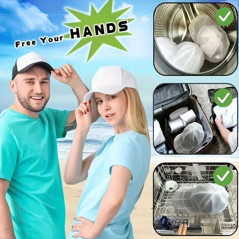 Cap Washer Cage – Hat Cleaning Frame for Washing Machines