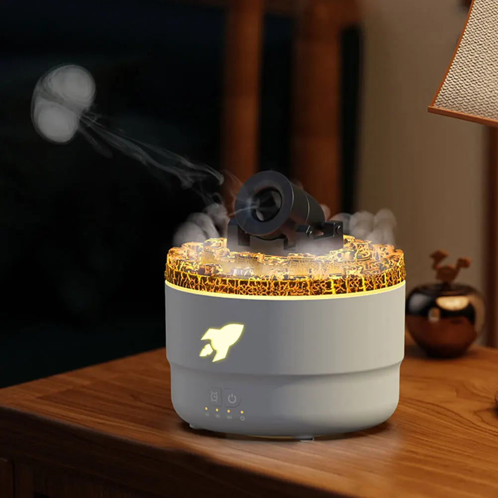 Volcanic Light Cannon Humidifier & Aroma Diffuser