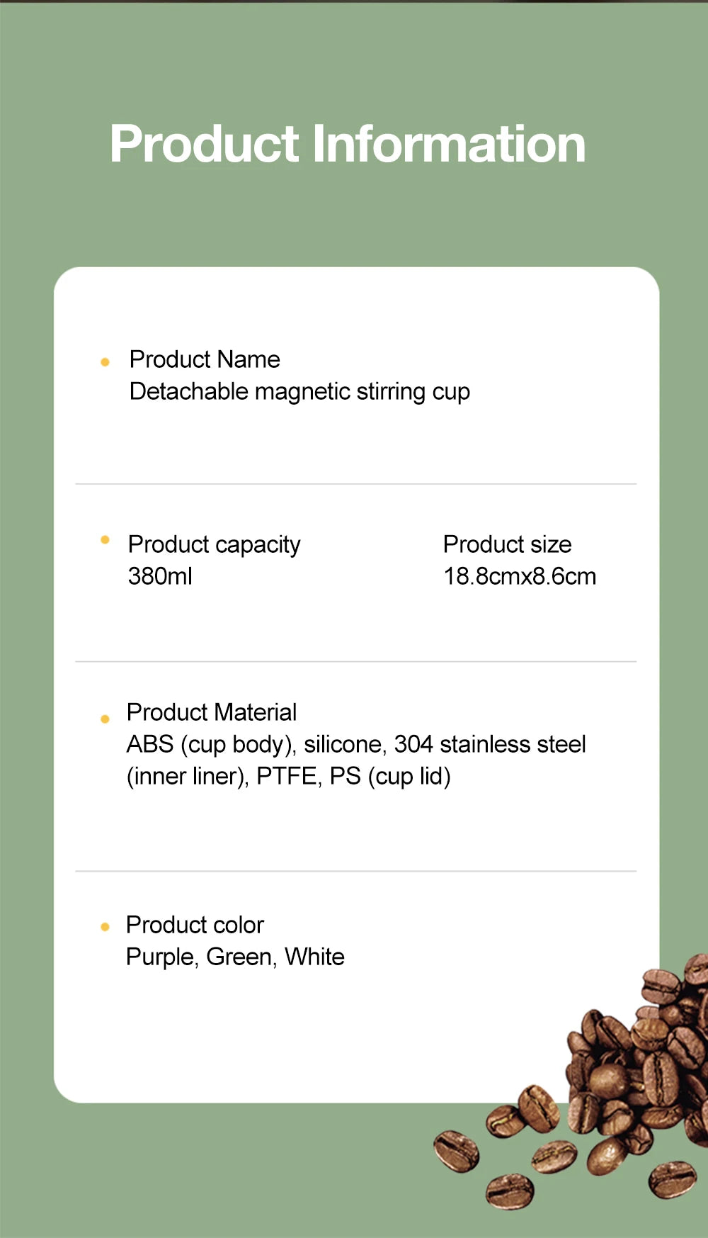 Automatic Self-Stirring Rechargeable Mug