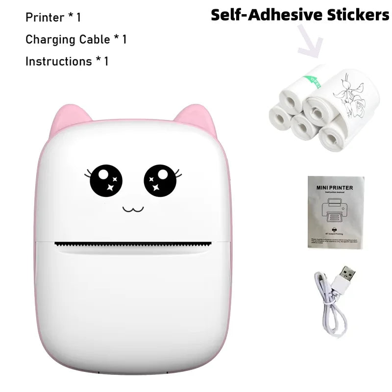 Mini Pocket Thermal Printer – Bluetooth Photo & Label Printer