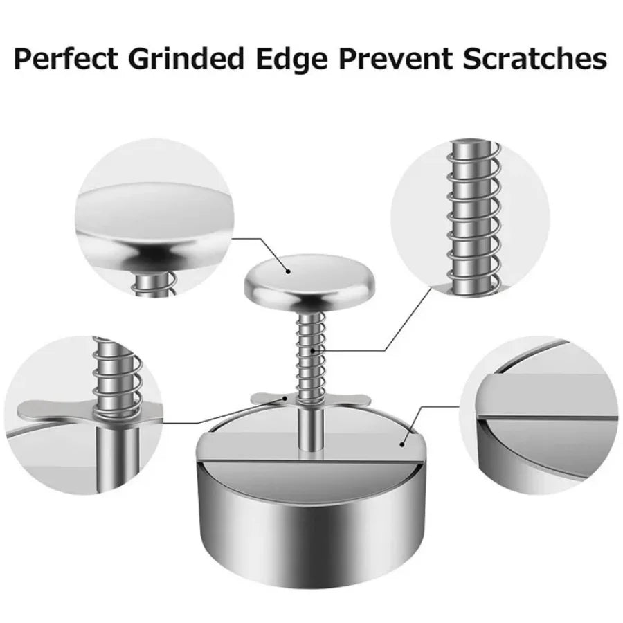 Premium Stainless Steel Burger Press – Adjustable Patty Maker