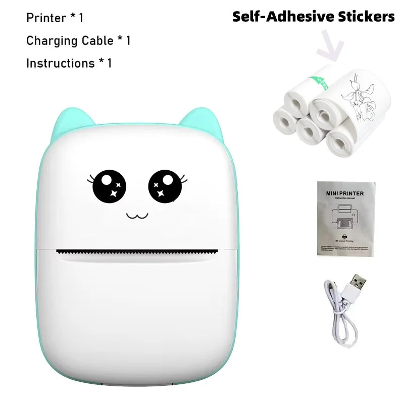 Mini Pocket Thermal Printer – Bluetooth Photo & Label Printer