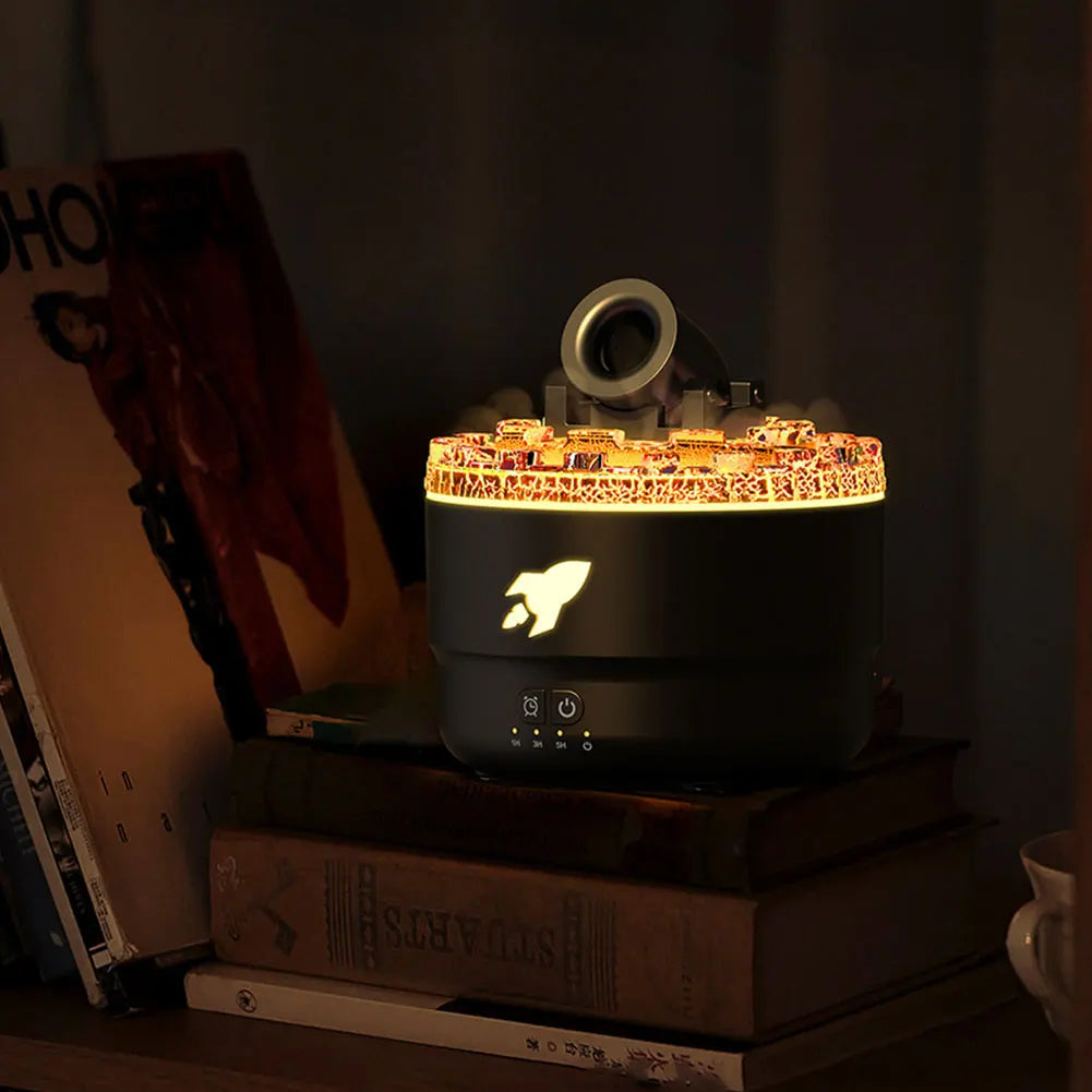 Volcanic Light Cannon Humidifier & Aroma Diffuser