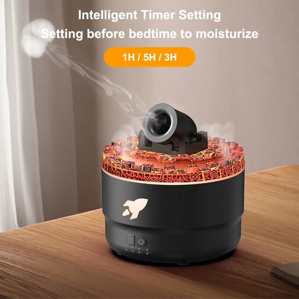 Volcanic Light Cannon Humidifier & Aroma Diffuser