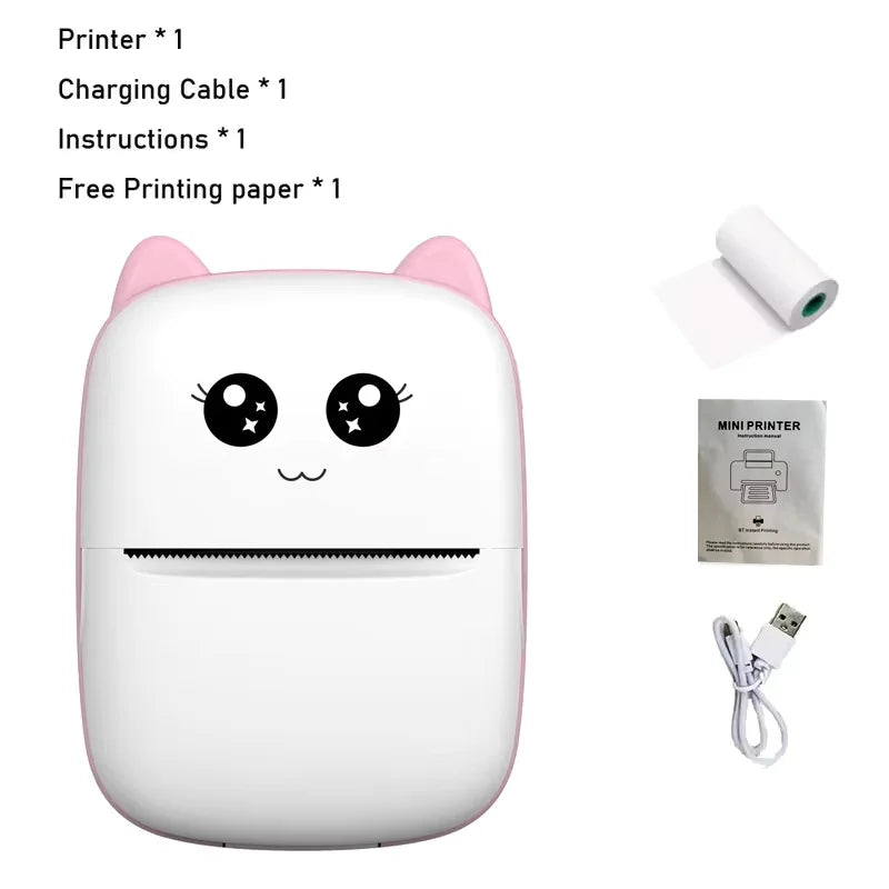 Mini Pocket Thermal Printer – Bluetooth Photo & Label Printer