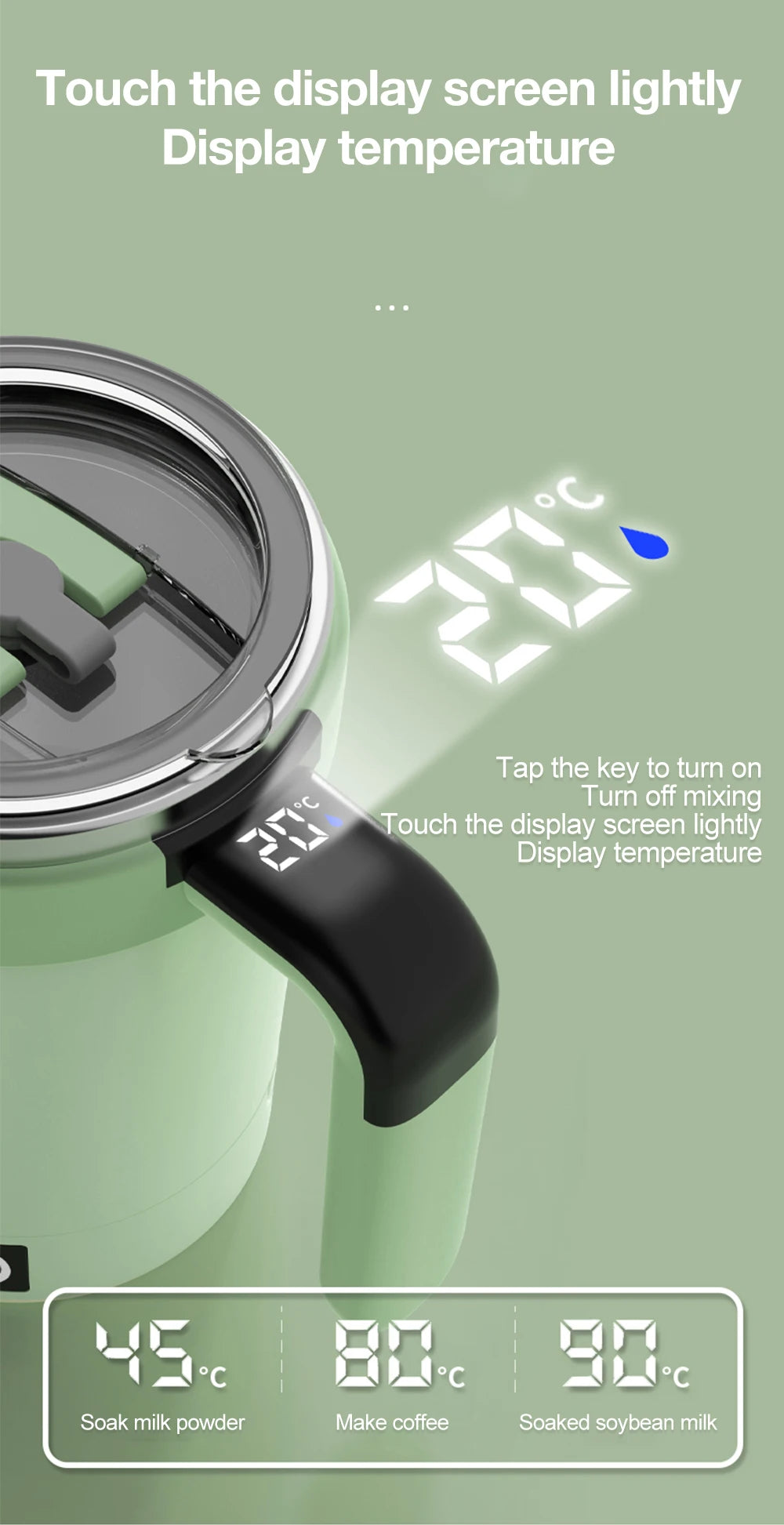 Automatic Self-Stirring Rechargeable Mug