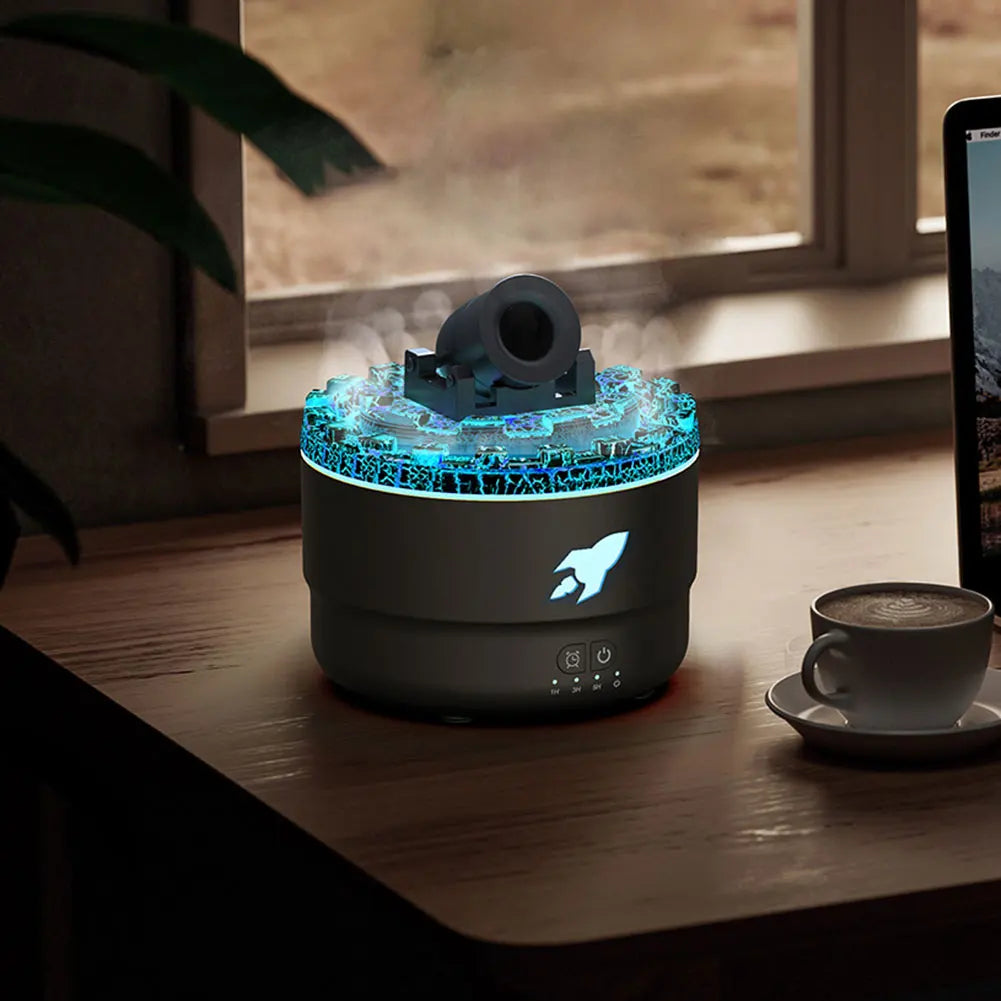 Volcanic Light Cannon Humidifier & Aroma Diffuser