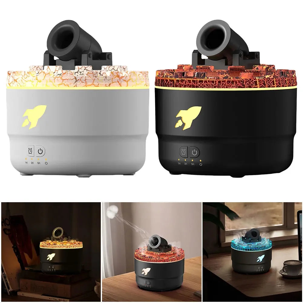 Volcanic Light Cannon Humidifier & Aroma Diffuser