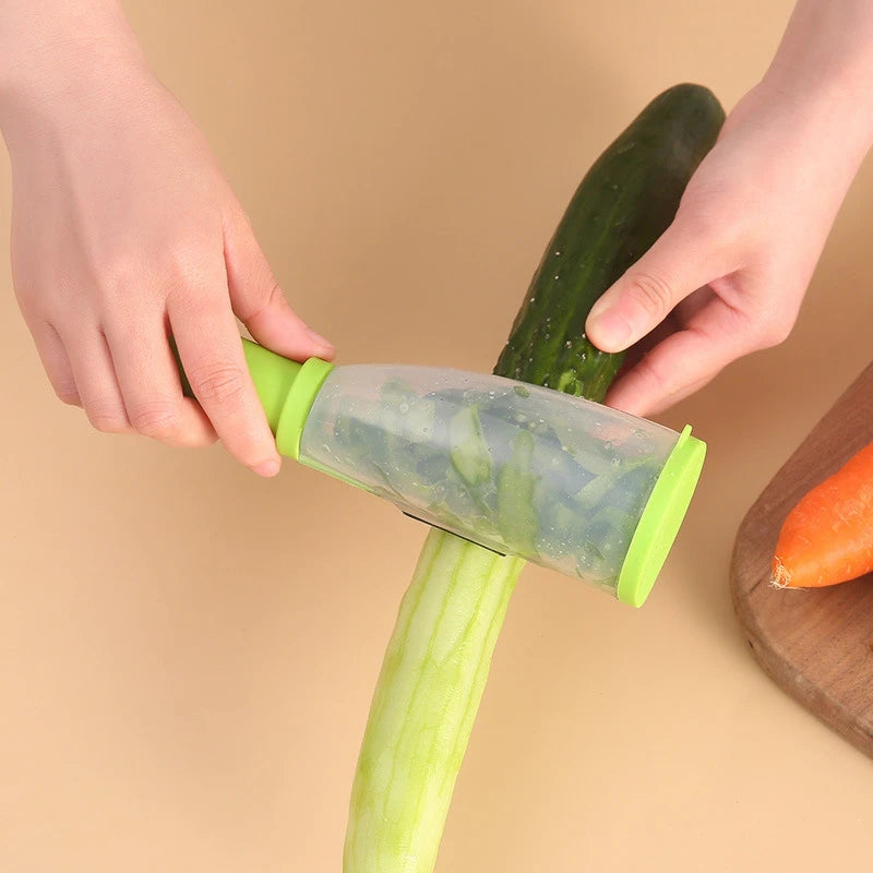 Multifunctional Peel & Storage Kitchen Peeler